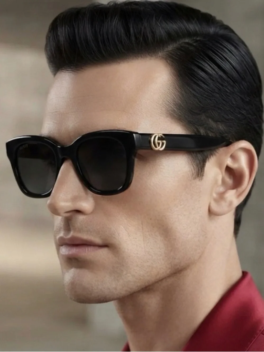 Gucci Unisex Sunglasses Logo Accent